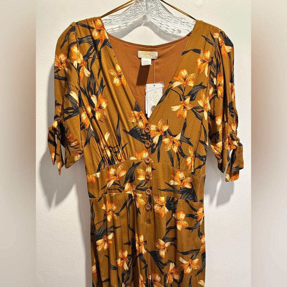 L Space love song floral jumpsuit
